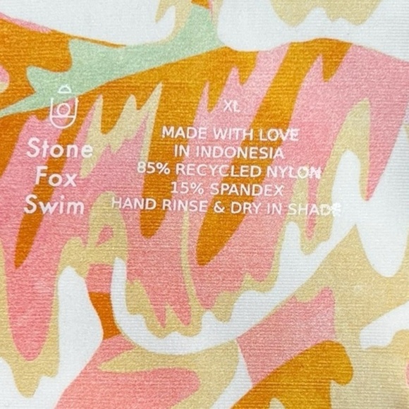 🌻NEW w.tag! REVOLVE Stone Fox Swim Hot Tropix Luka Cheeky Bikini Bottom Size XL - Picture 7 of 9